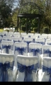 Dark blue organza on loose fitting,Stathom lodge Lymm 