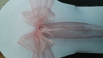 Dusky pink organza
