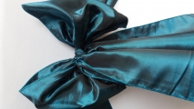 Teal blue tafetta